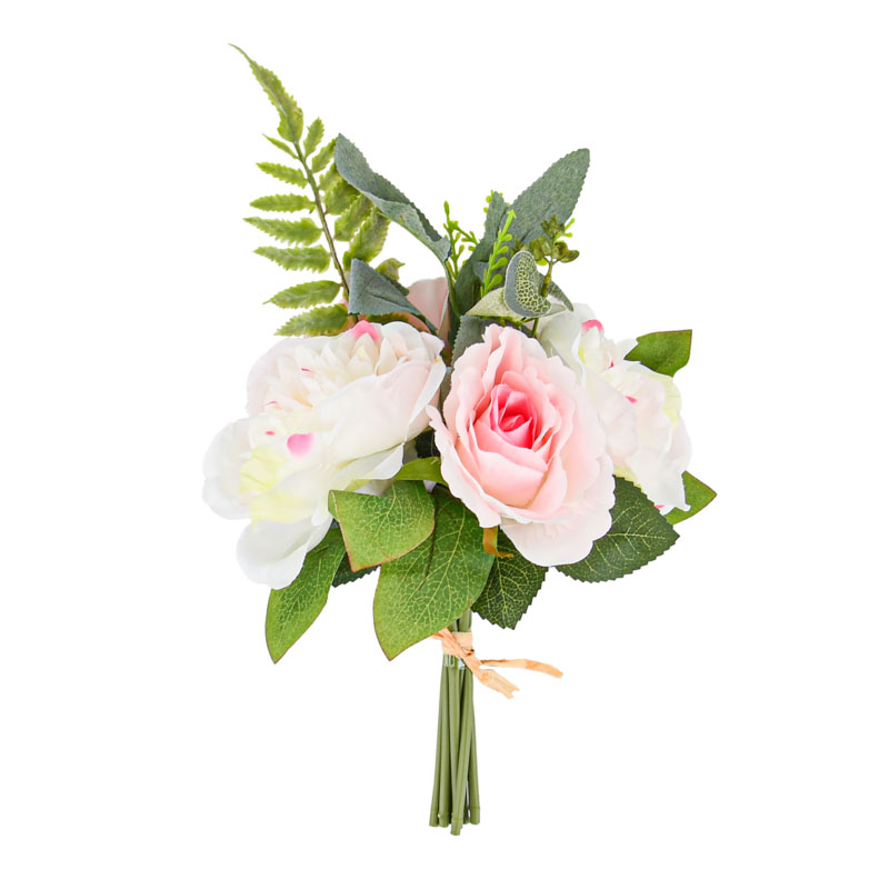 Bouquet de roses et pivoines 