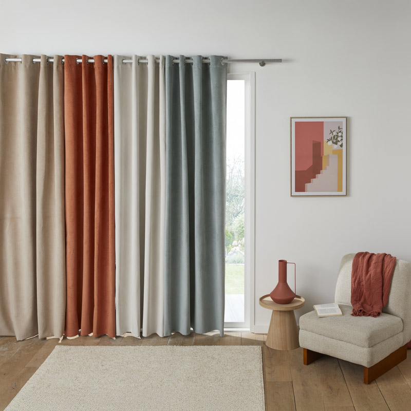 Rideau occultant isolant 'Toundra' beige 