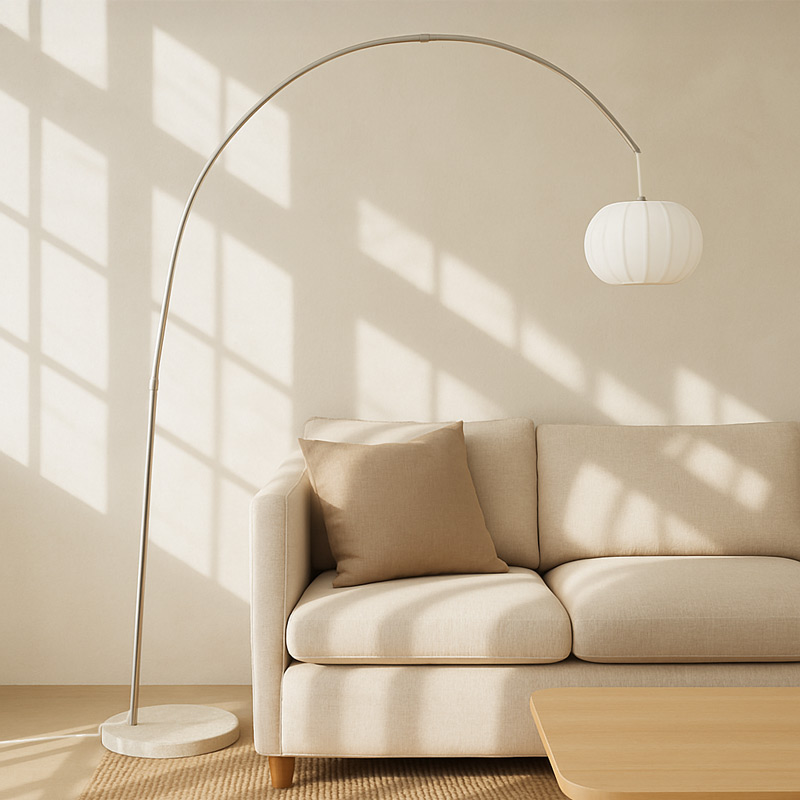 Lampadaire 'Kendari' blanc