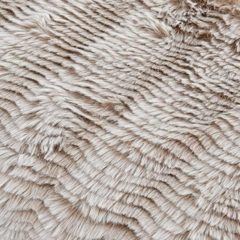 Plaid 'Cardiff' imitation fourrure bicolore