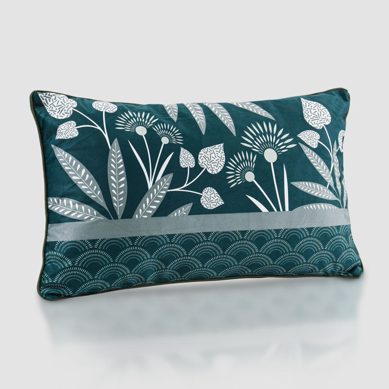 Coussin 'Asako' velours
