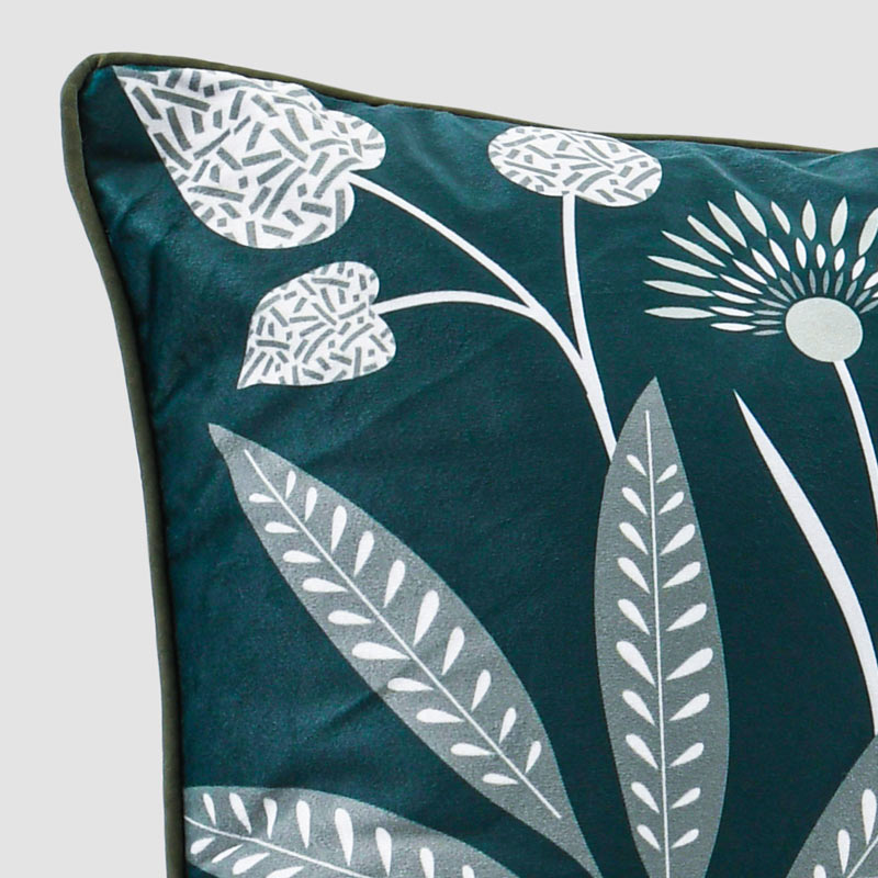 Coussin 'Asako' velours