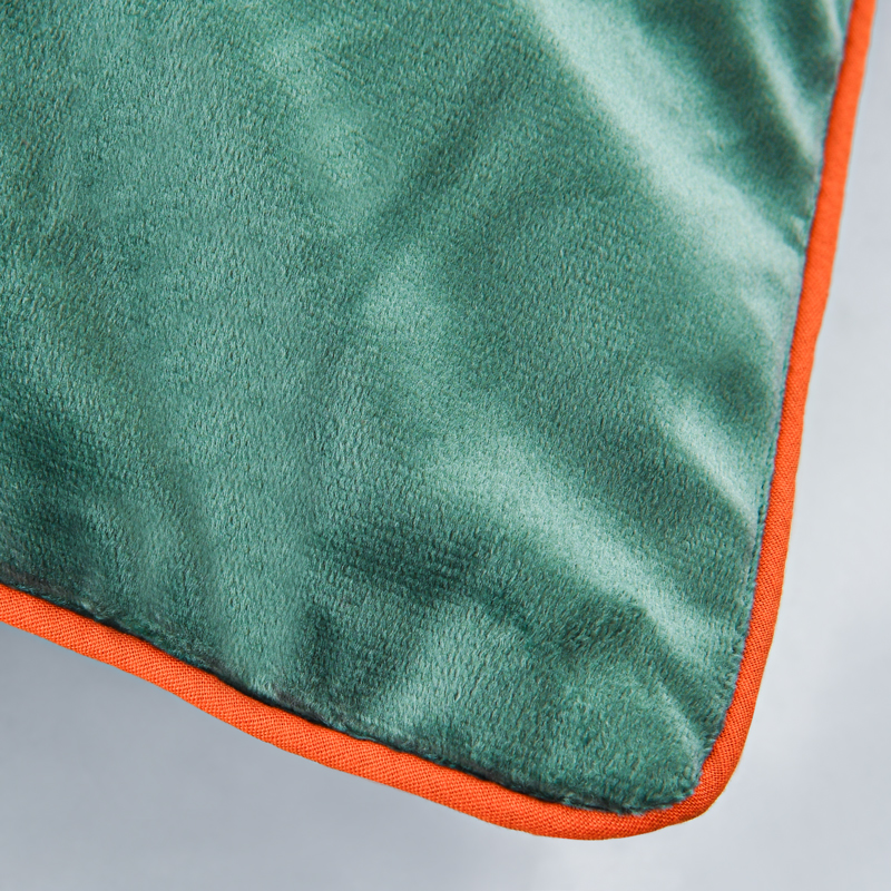 Housse de coussin velours imprimé 'Leana'