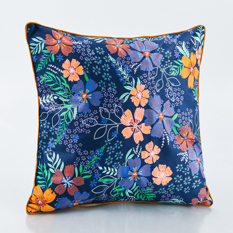 Coussin 'Leana' velours