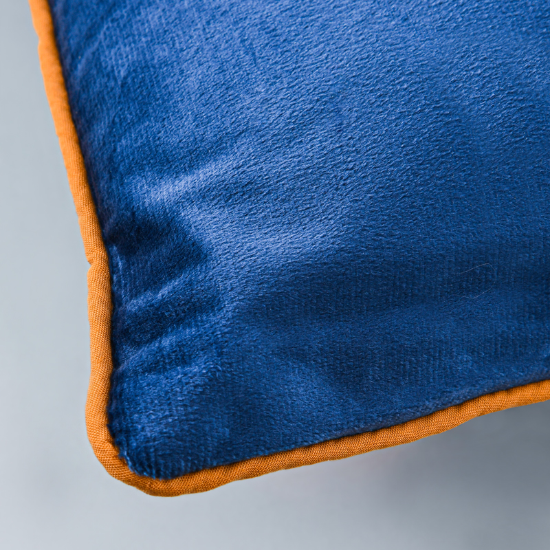 Coussin 'Leana' velours