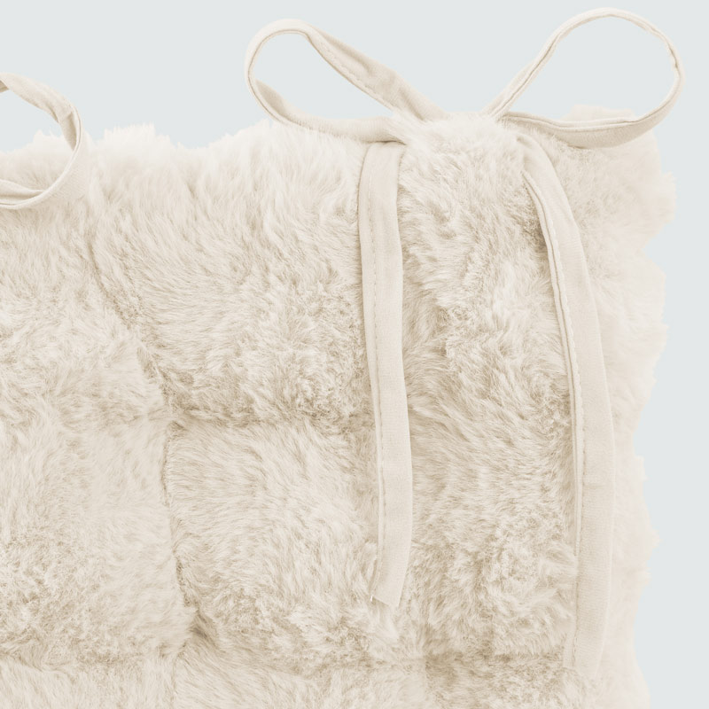 Dessus de chaise 'Louve' blanc cassé 