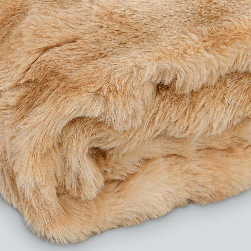 Plaid 'Ursus' imitation fourrure marron