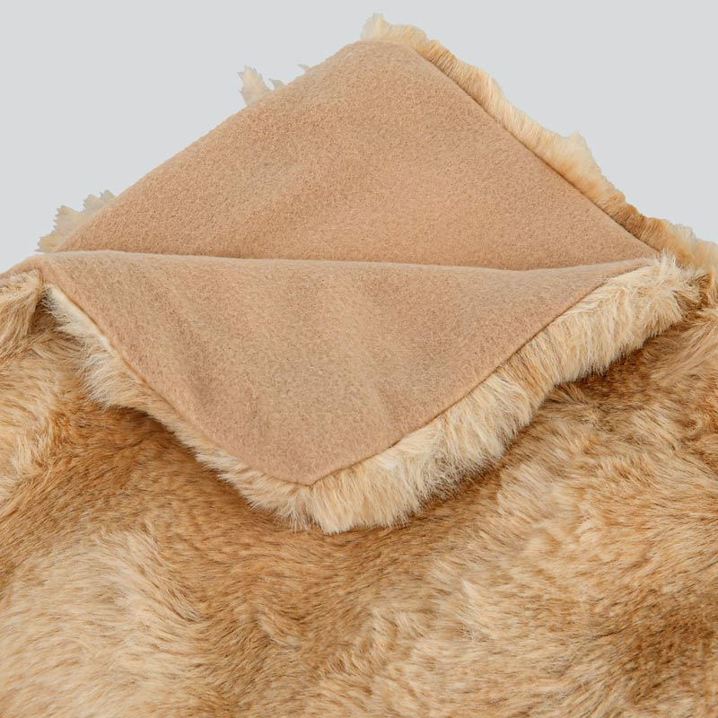 Plaid 'Ursus' imitation fourrure marron
