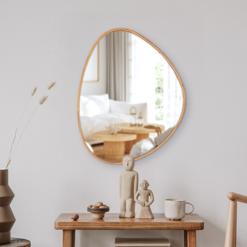Miroir forme organique en aluminium 