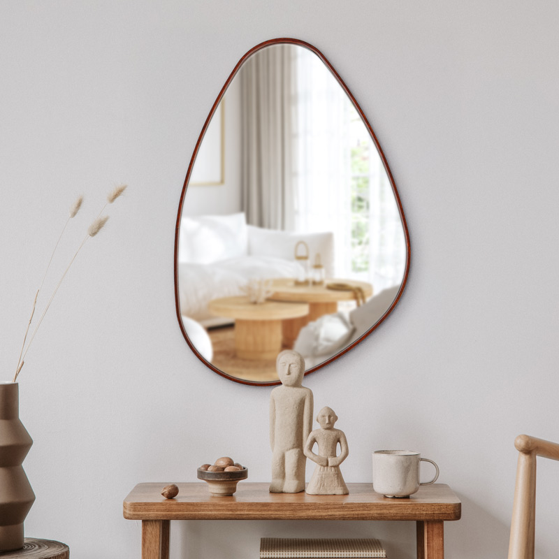 Miroir forme organique en aluminium 