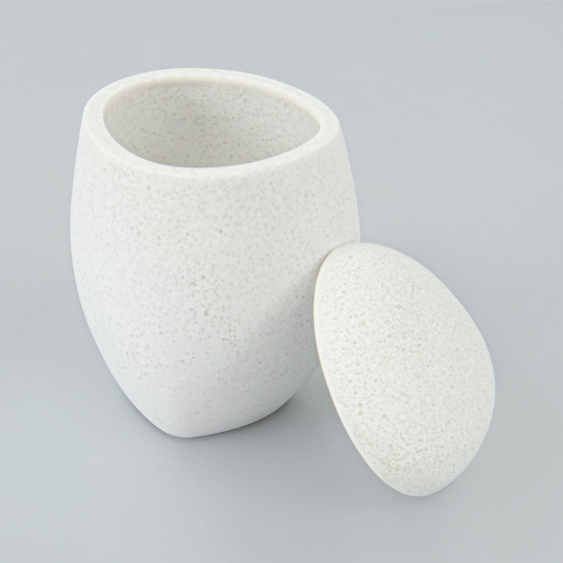 Boîte à coton 'Oriano' blanche