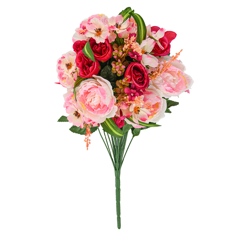 Bouquet de pivoines et roses