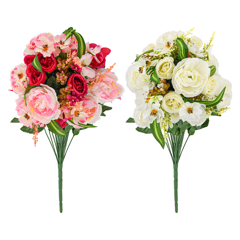 Bouquet de pivoines et roses