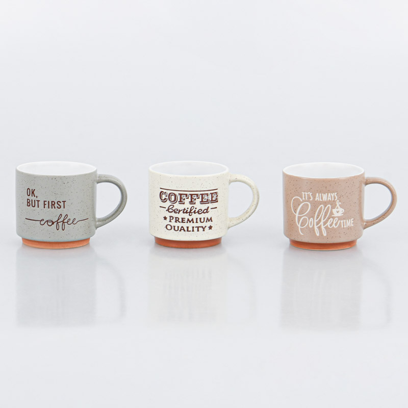 Coffret 3 mugs 'Vintage Bistro'