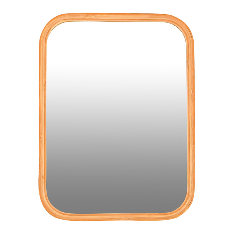 Miroir rectangle 'Bambou' beige 