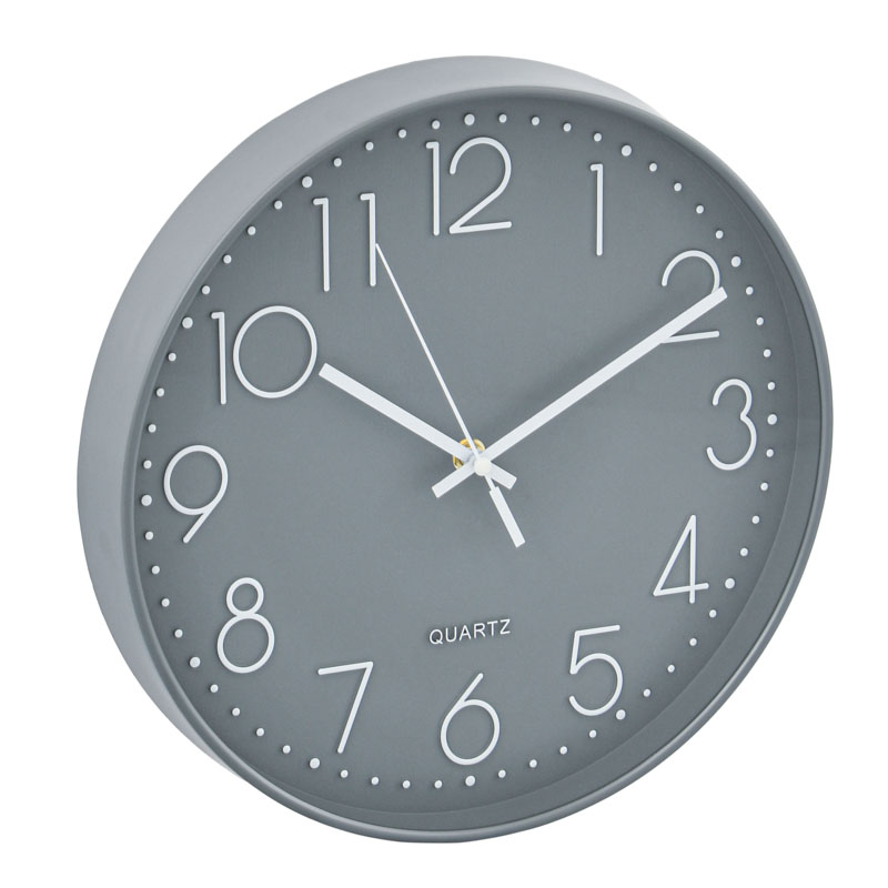 Horloge murale grise