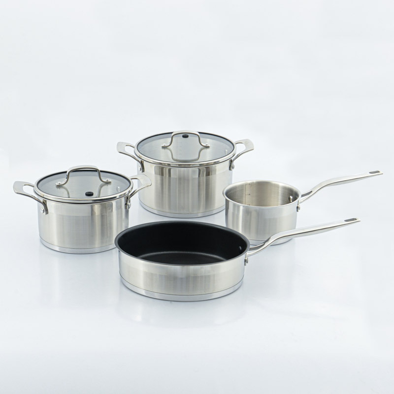 Batterie en inox 'Platine' 6 pièces