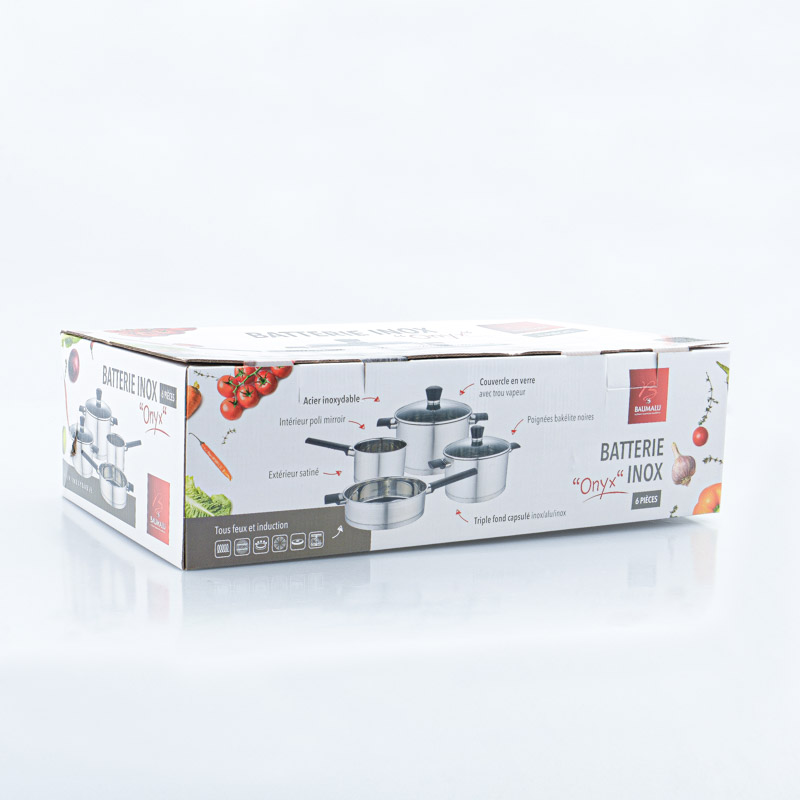 Batterie en inox 'Onyx' 6 pièces