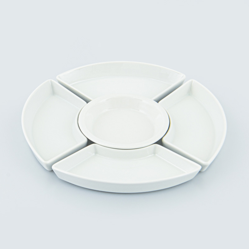 Set apéro 5 pièces blanc 