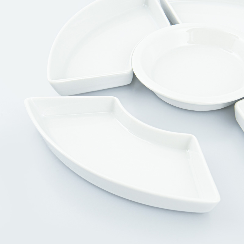 Set apéro 5 pièces blanc 
