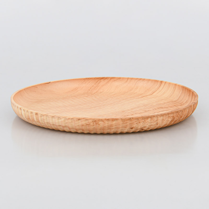 Centre de table rond en bois