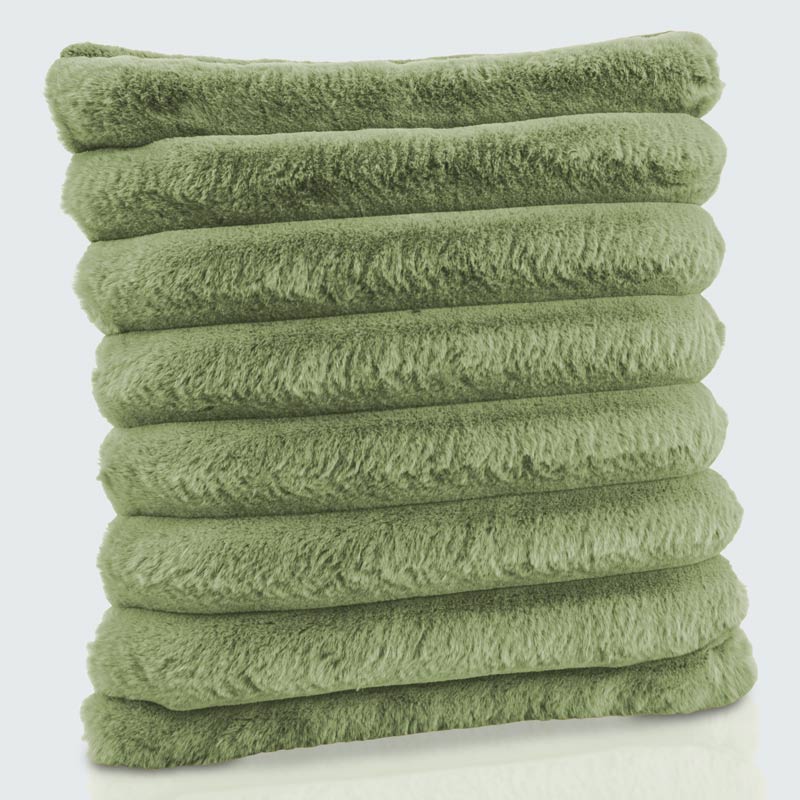 Coussin 'Stripes' kaki