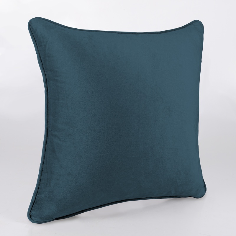 Housse de coussin velours 'Elena' bleu marine