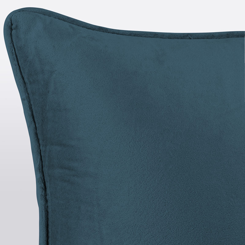 Housse de coussin velours 'Elena' bleu marine