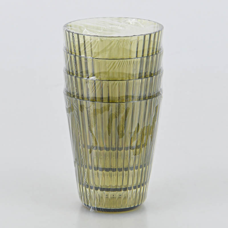 4 verres en plastique réutilisables