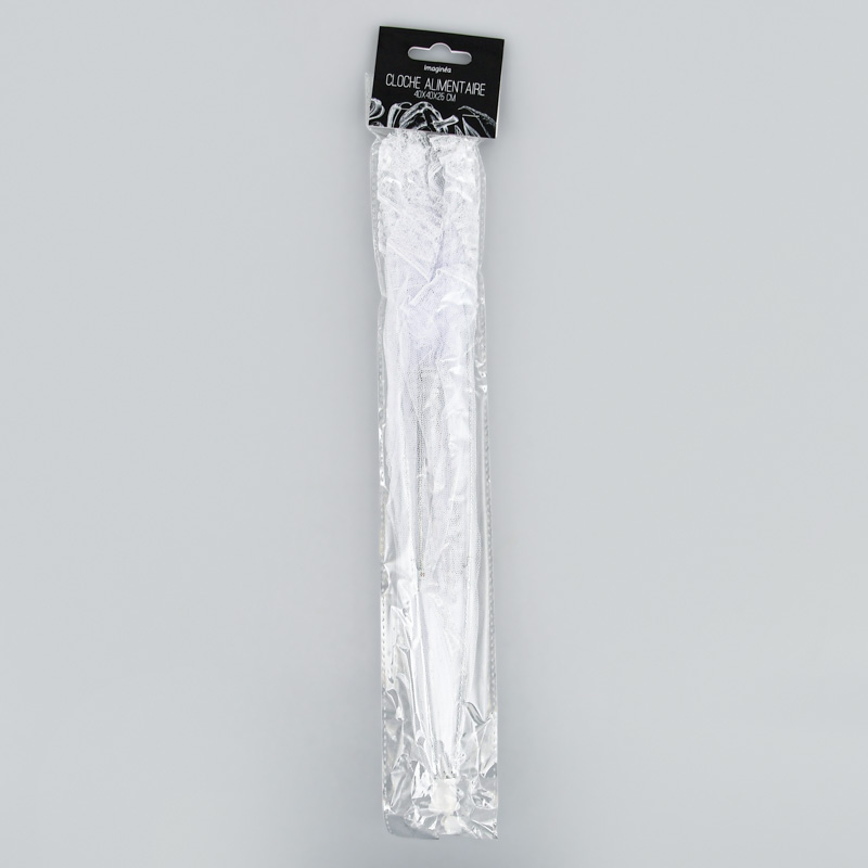 Cloche alimentaire pliable blanche
