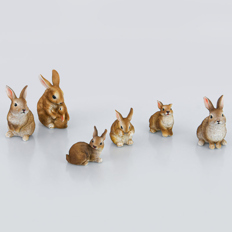 Lapin assis décoratif 