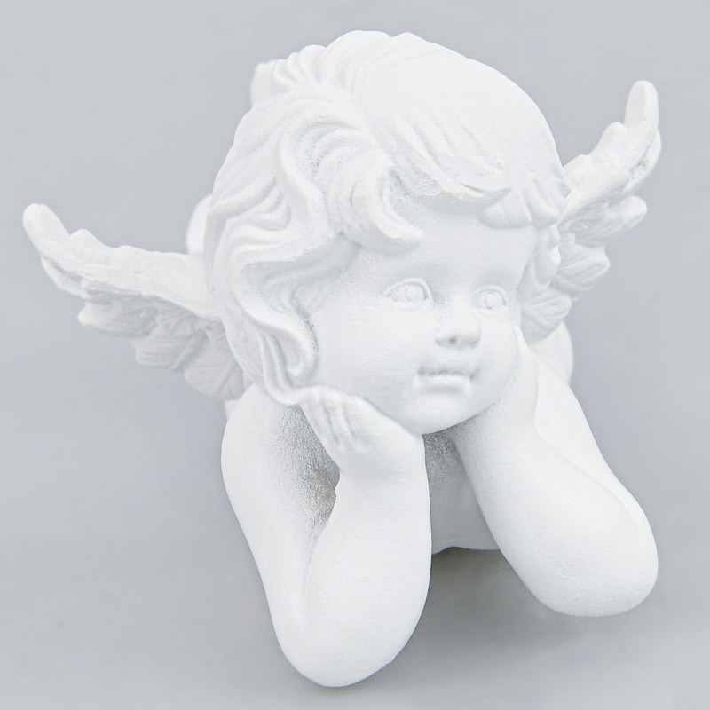 Figurine ange pensif à poser