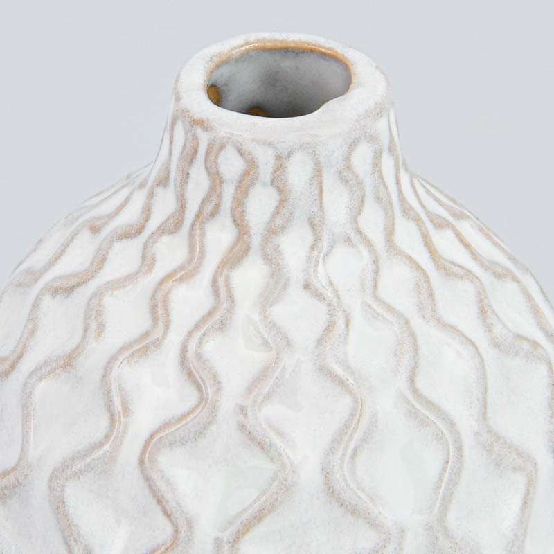 Petit vase boule 'Aveiro' beige