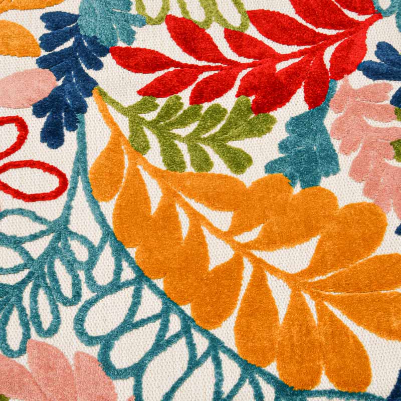 Tapis rectangulaire tissé décor été 'Mambo' 