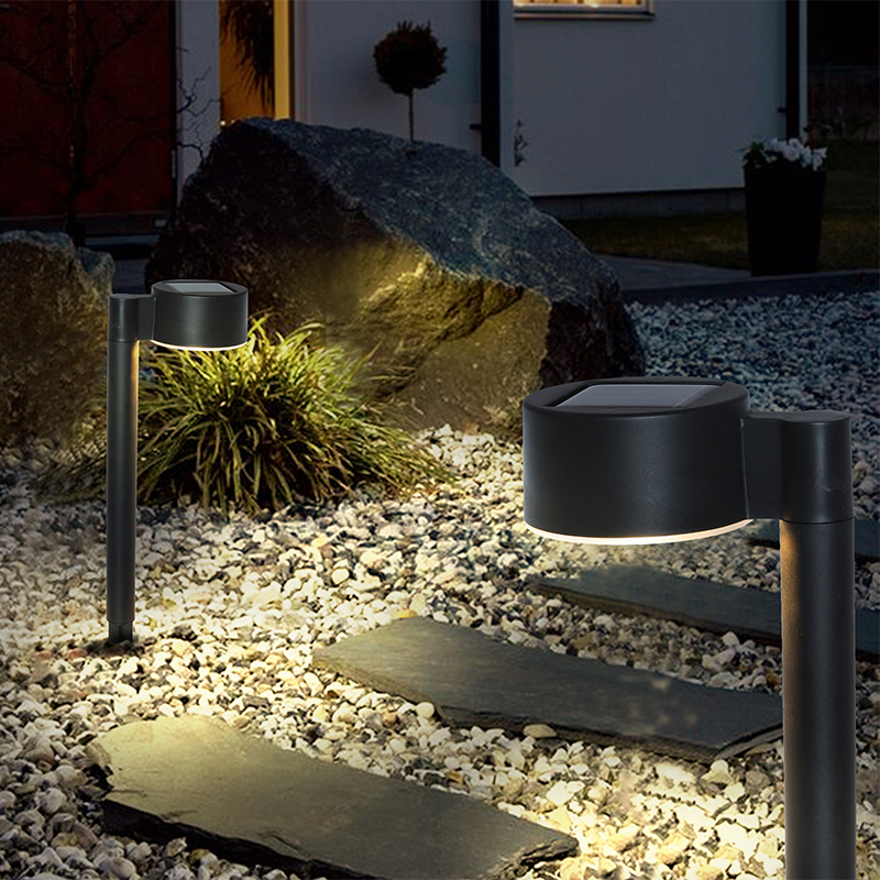 Lampe solaire 'Aesa' à planter noire