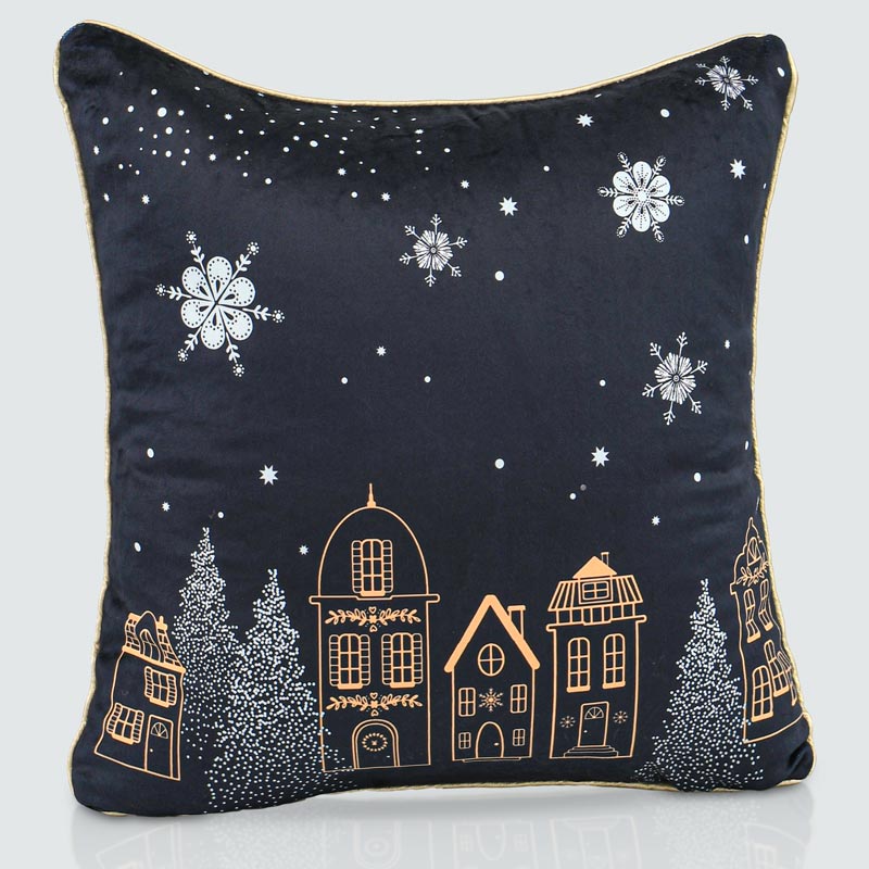 Housse de coussin velours imprimé 'Riquewihr'