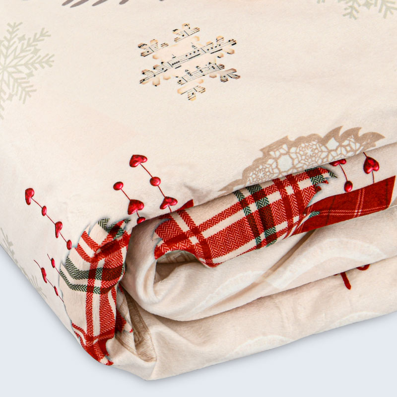 Plaid de Noël doublé sherpa 'Aberdeen' 