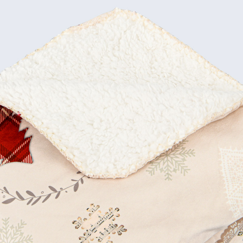 Plaid de Noël doublé sherpa 'Aberdeen' 