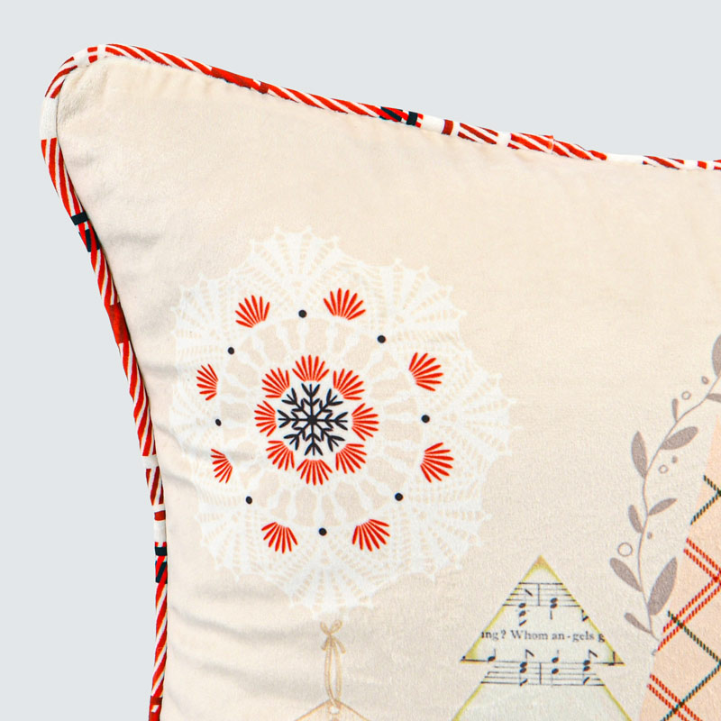 Housse de coussin velours imprimé 'Aberdeen'