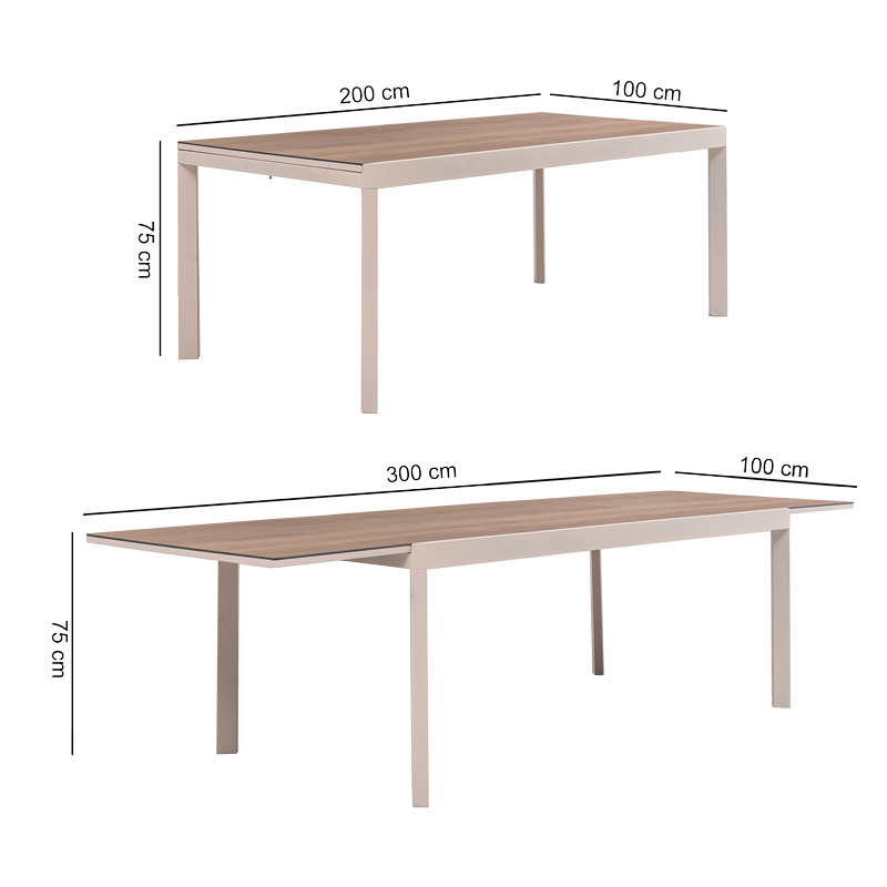Table de jardin extensible 'Palaos'
