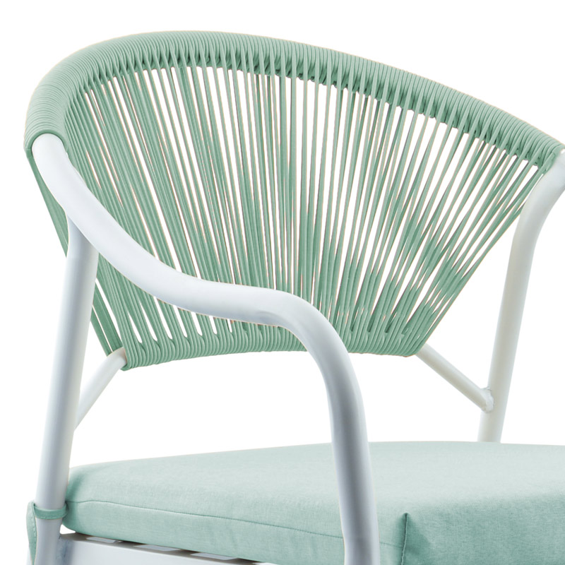 Salon de jardin 'Come' blanc et vert