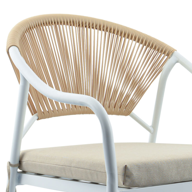 Salon de jardin 'Come' blanc et beige