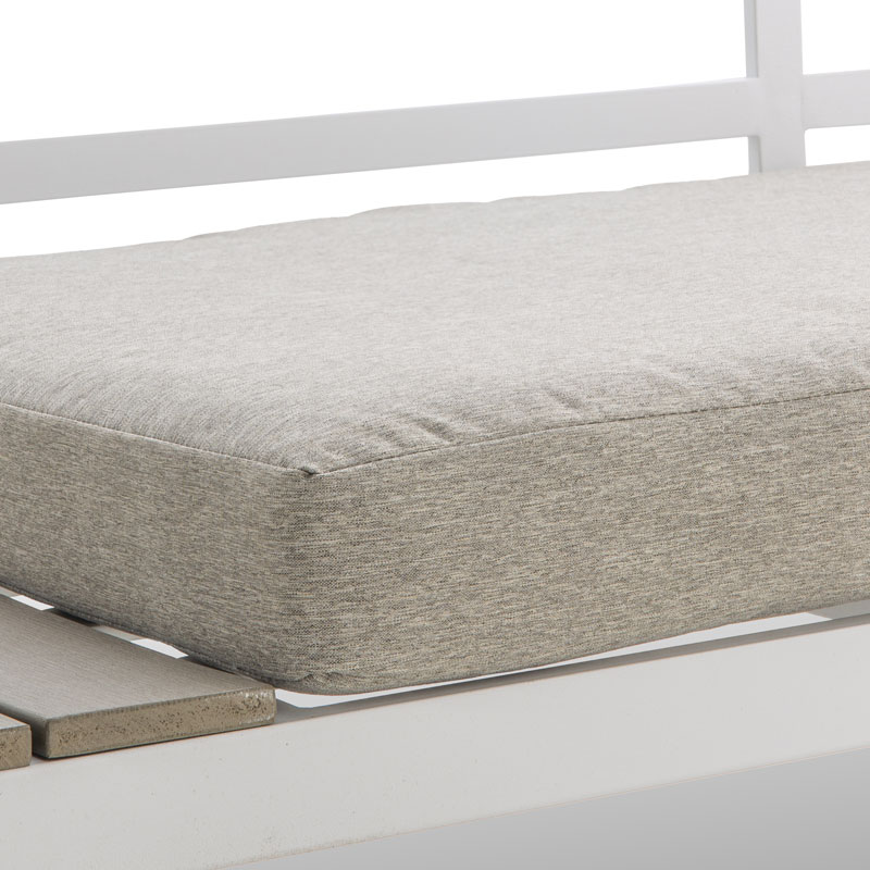 Salon de jardin 'Santa Fe' gris et blanc 