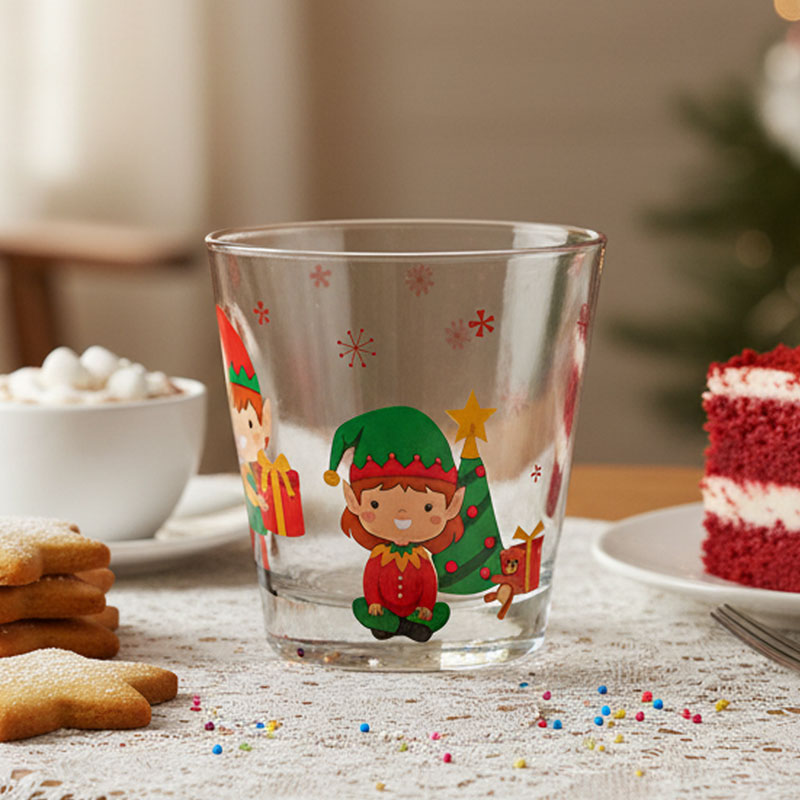 Verre bas de Noël 'Lutins' 25cl 