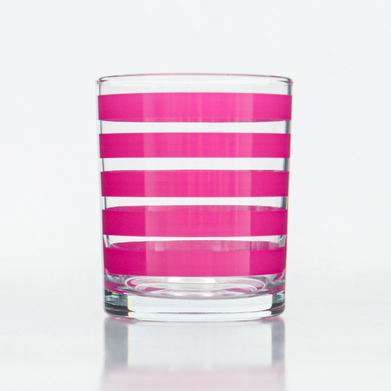Lot de 6 verres rayés