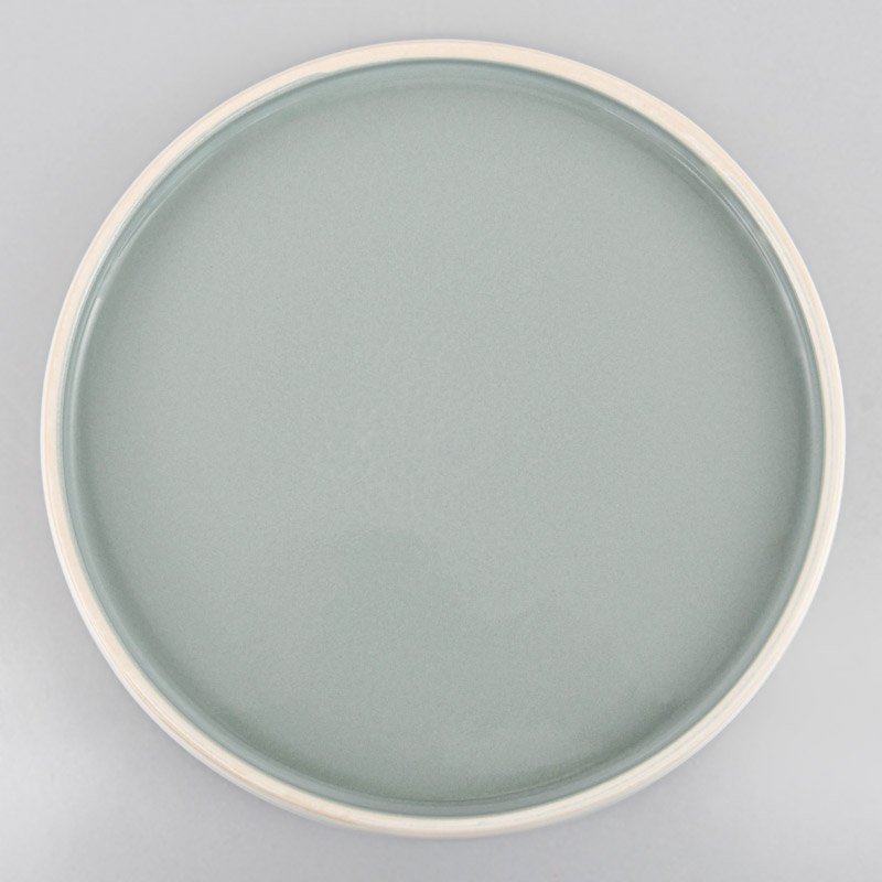 Assiette plate 'Celeste' bleu blanc