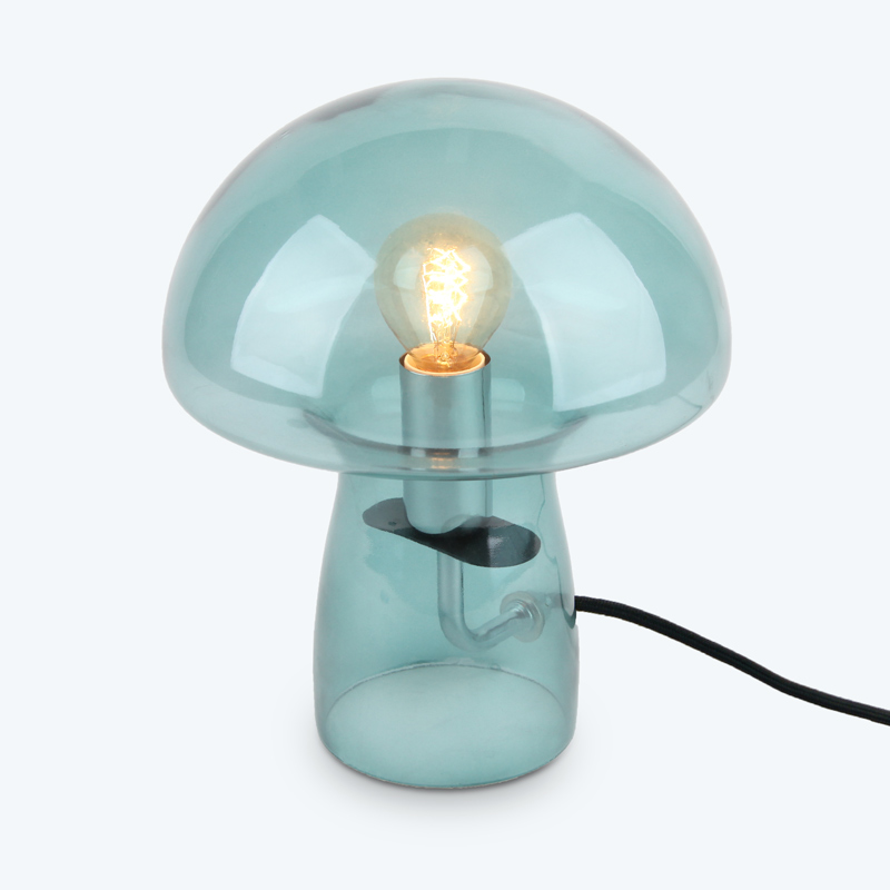 Lampe champignon à poser 'Cosmic' bleue