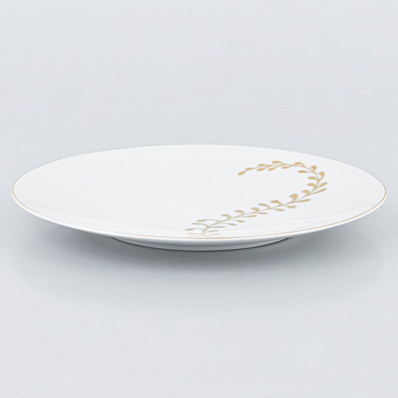 Assiette plate 'Palmire' filet or 