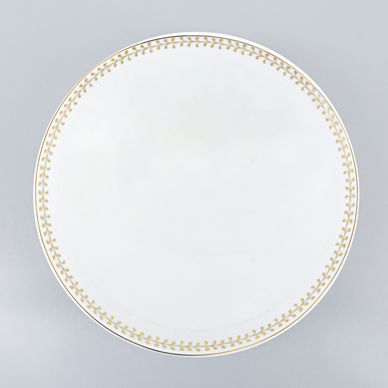 Assiette creuse 'Palmire' filet or 