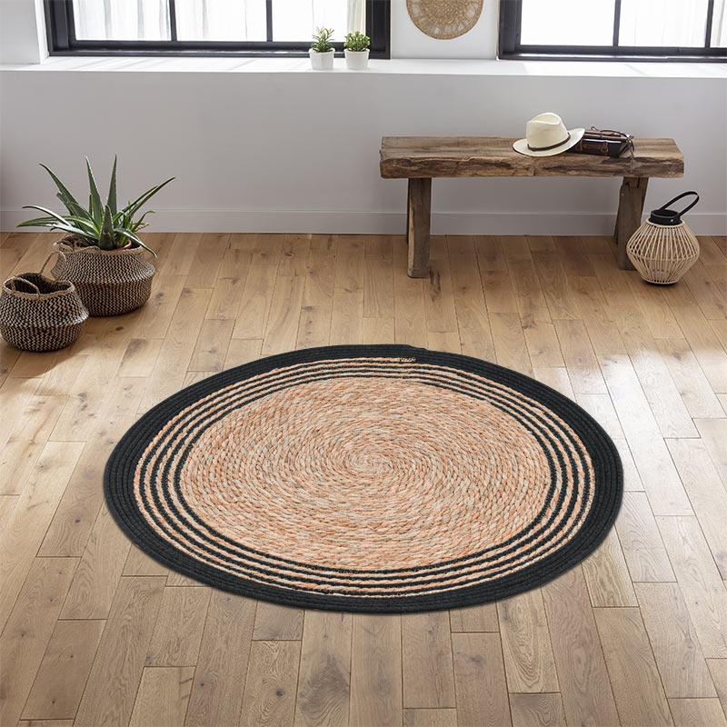 Tapis 'Evasion côtière' rond 